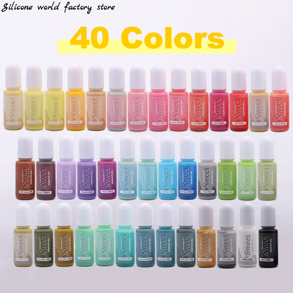 Resin Pigment Alcohol Ink - Silicone world 10ML Solid Color Resin
