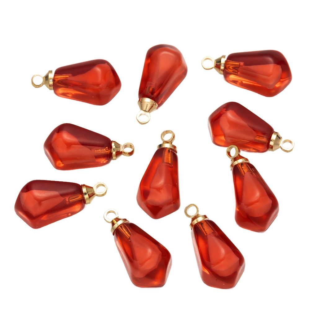 Resin Art Craft - 10Pcs Resin Pomegranate Seed Food Charms