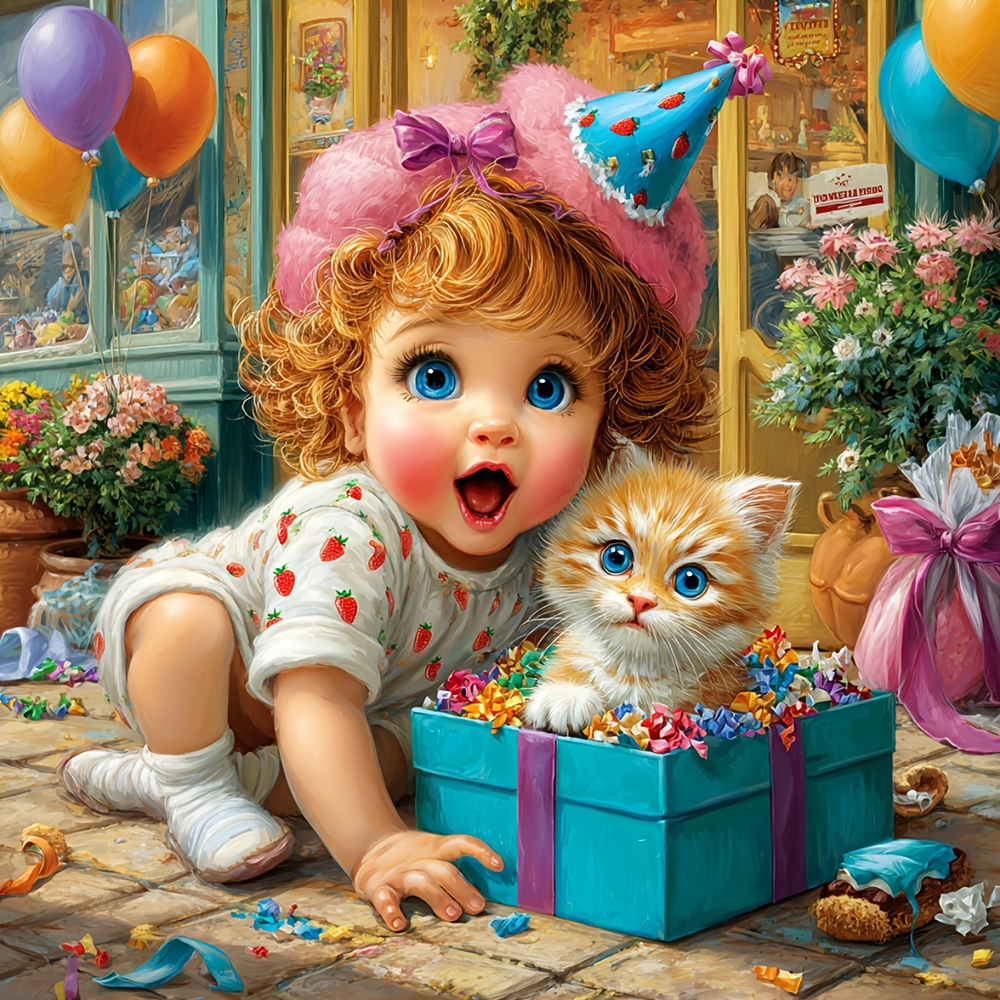 Resin Art Price - EverShine DIY Diamond Painting Girl Cat