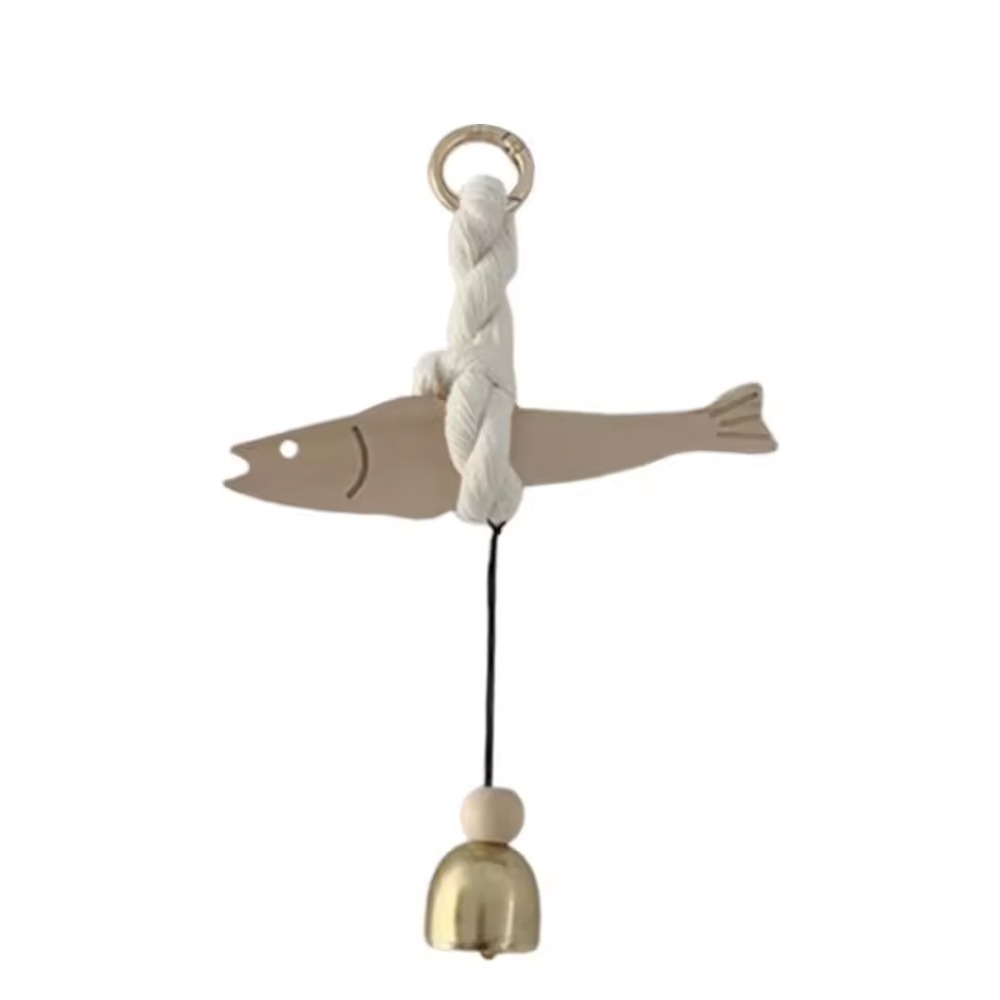 Resin Art And Wood - Lightweight Wooden Fish Car Ornament with