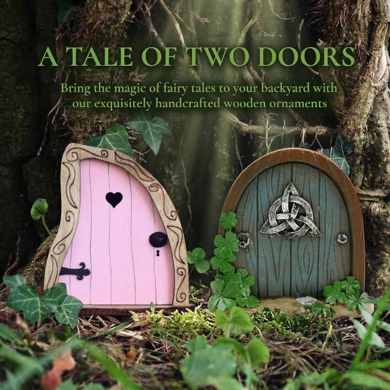 Resin Art And Wood - Elf Fairy Door Miniature Garden House