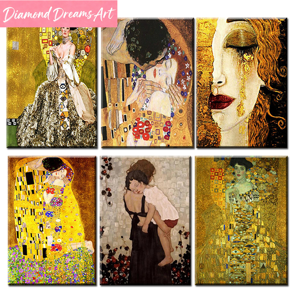 Resin Art For Beginners - Love Kiss Diamond Painting Gustav Klimt