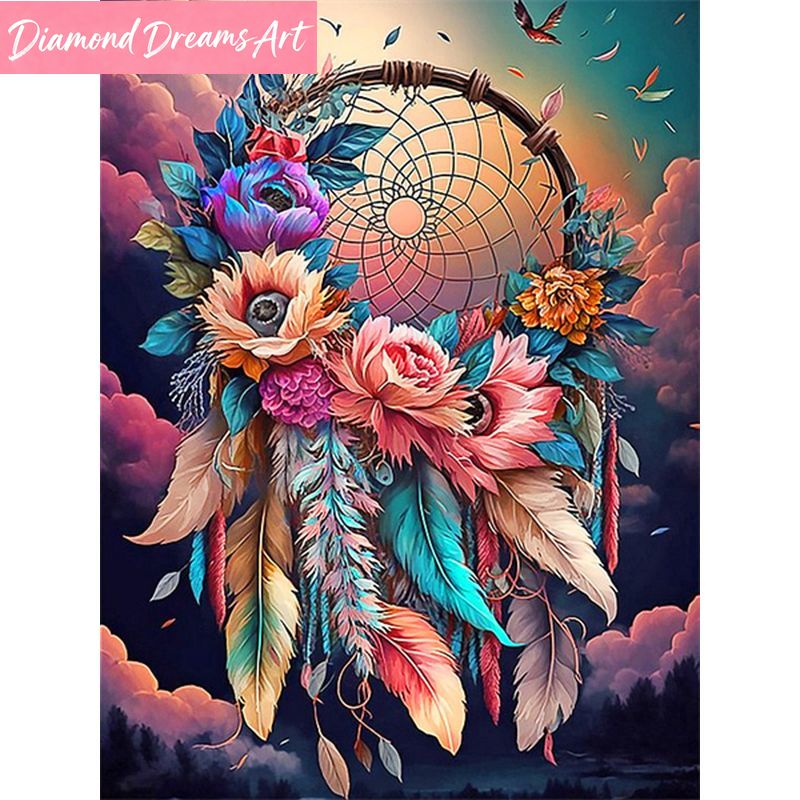 Resin Art For Beginners - Frameless, Diamond Painting Dream Catcher Butterfly