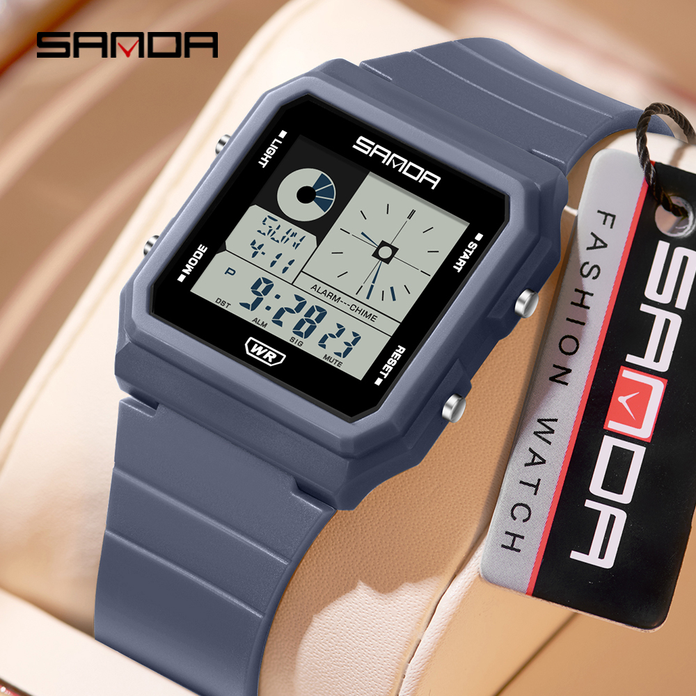 Resin Art Underwater - SANDA 2216 Fashion Electronic Watch Multifunction