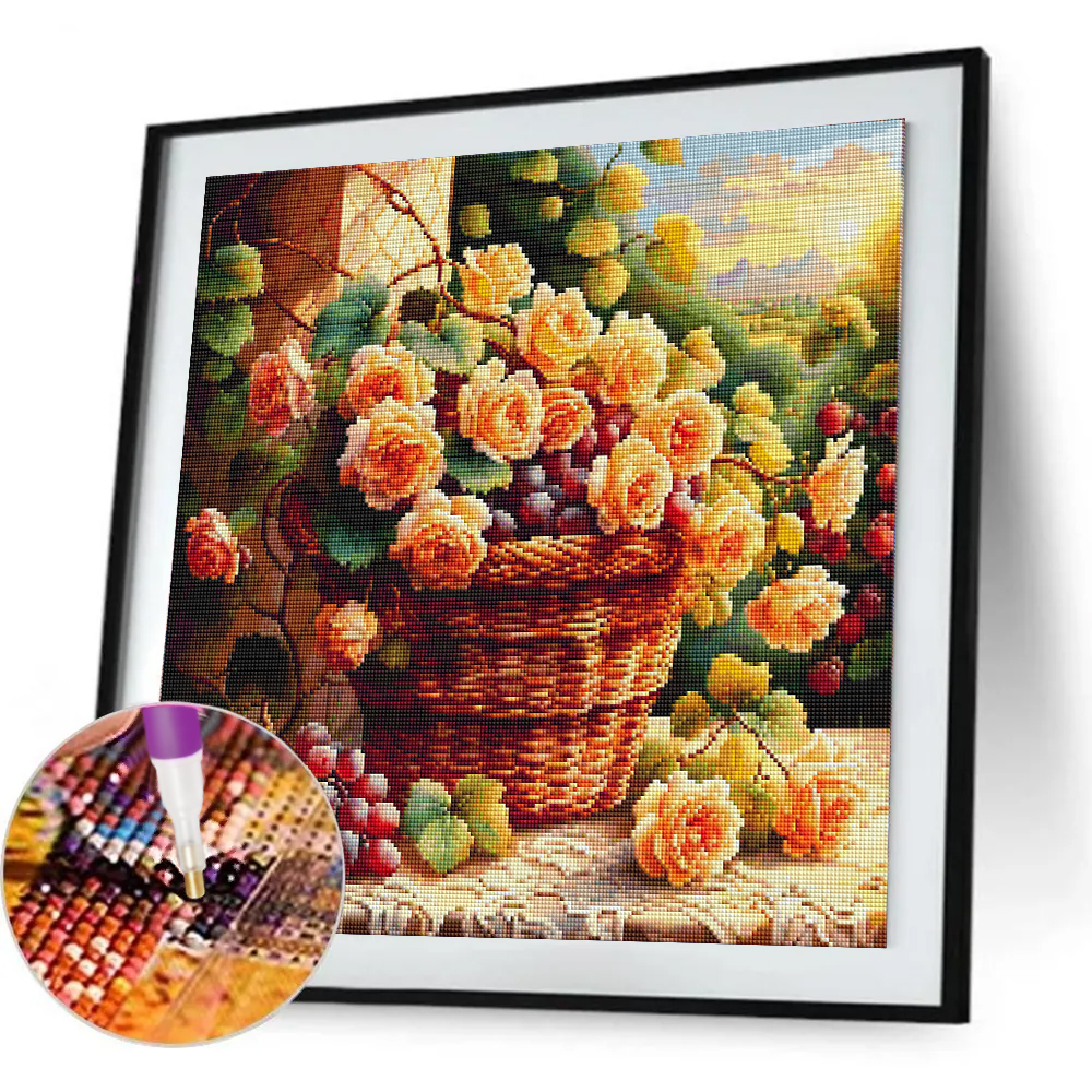 Flower Diamond Painting Kit Fu - огляд і ціна Resin Art For Beginners