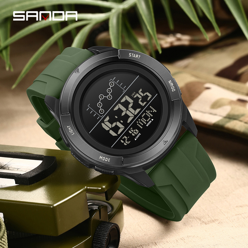 SANDA 2198 Timing Men's Electr - огляд і ціна Resin Art Underwater