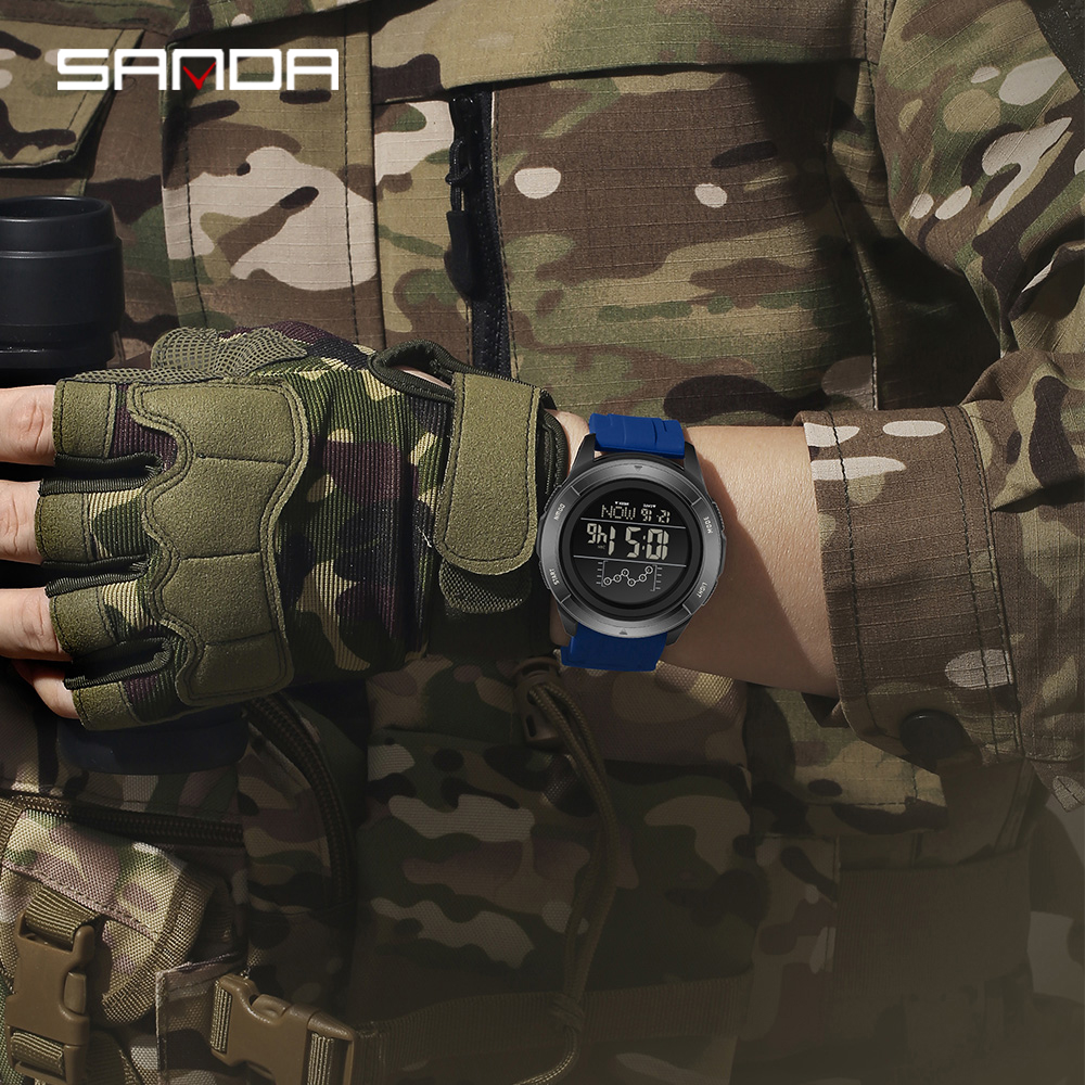 SANDA 2198 Timing Men's Electr - огляд і ціна Resin Art Underwater
