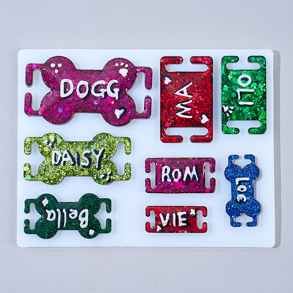 DIY Cat Dog ID Tag Silicone Mo - огляд і ціна Resin Art Craft