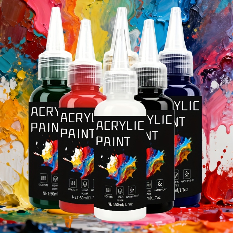 Acrylic Paint Set 6 Colors 50m - огляд і ціна Resin Art Price