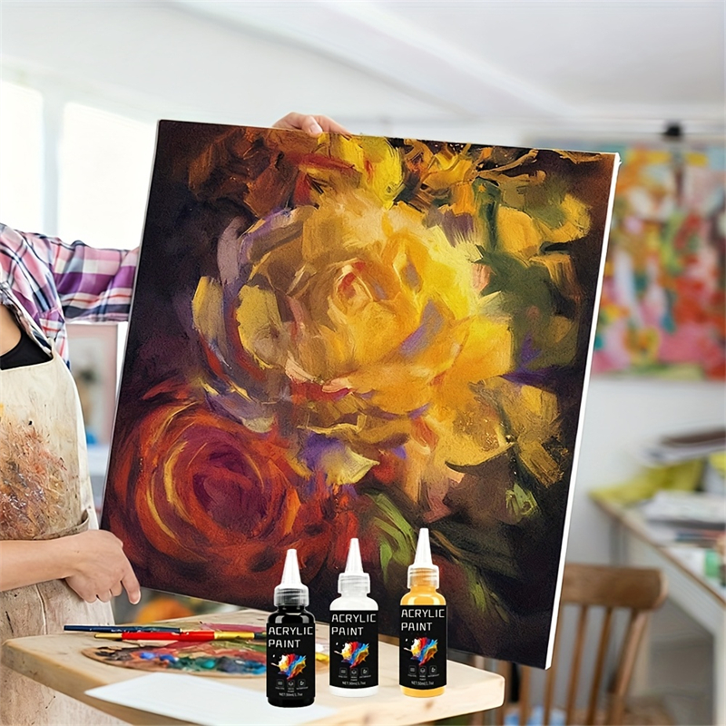 Acrylic Paint Set 6 Colors 50m - огляд і ціна Resin Art Price