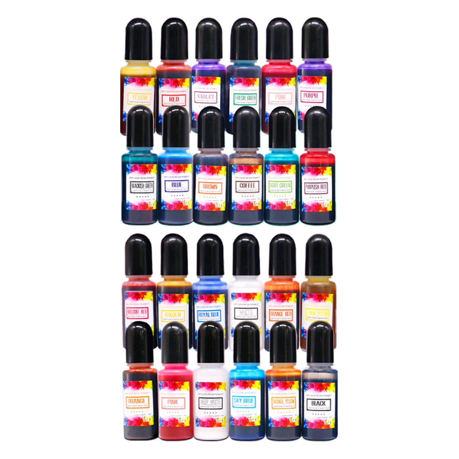 24Pcs Alcohol Inks Epoxy Resin - огляд і ціна Resin Pigment Alcohol Ink