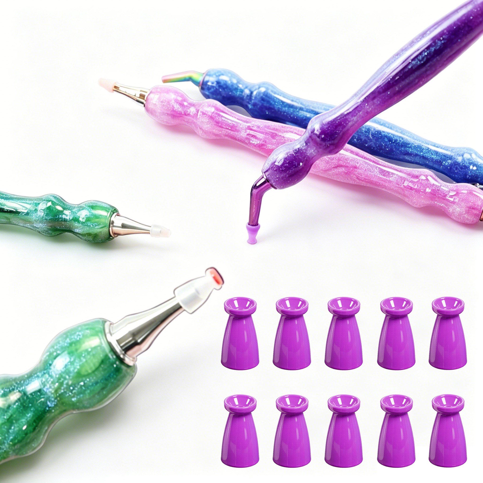 10Pcs Silicone Diamond Paintin - огляд і ціна Resin Art Painting