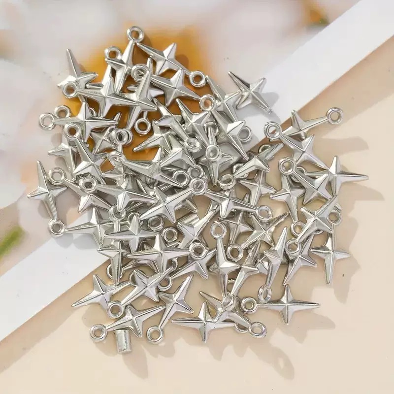 100pcs 16x8mm Charms Shining S - огляд і ціна Resin Art Gift Ideas
