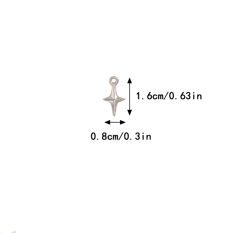 100pcs 16x8mm Charms Shining S - огляд і ціна Resin Art Gift Ideas