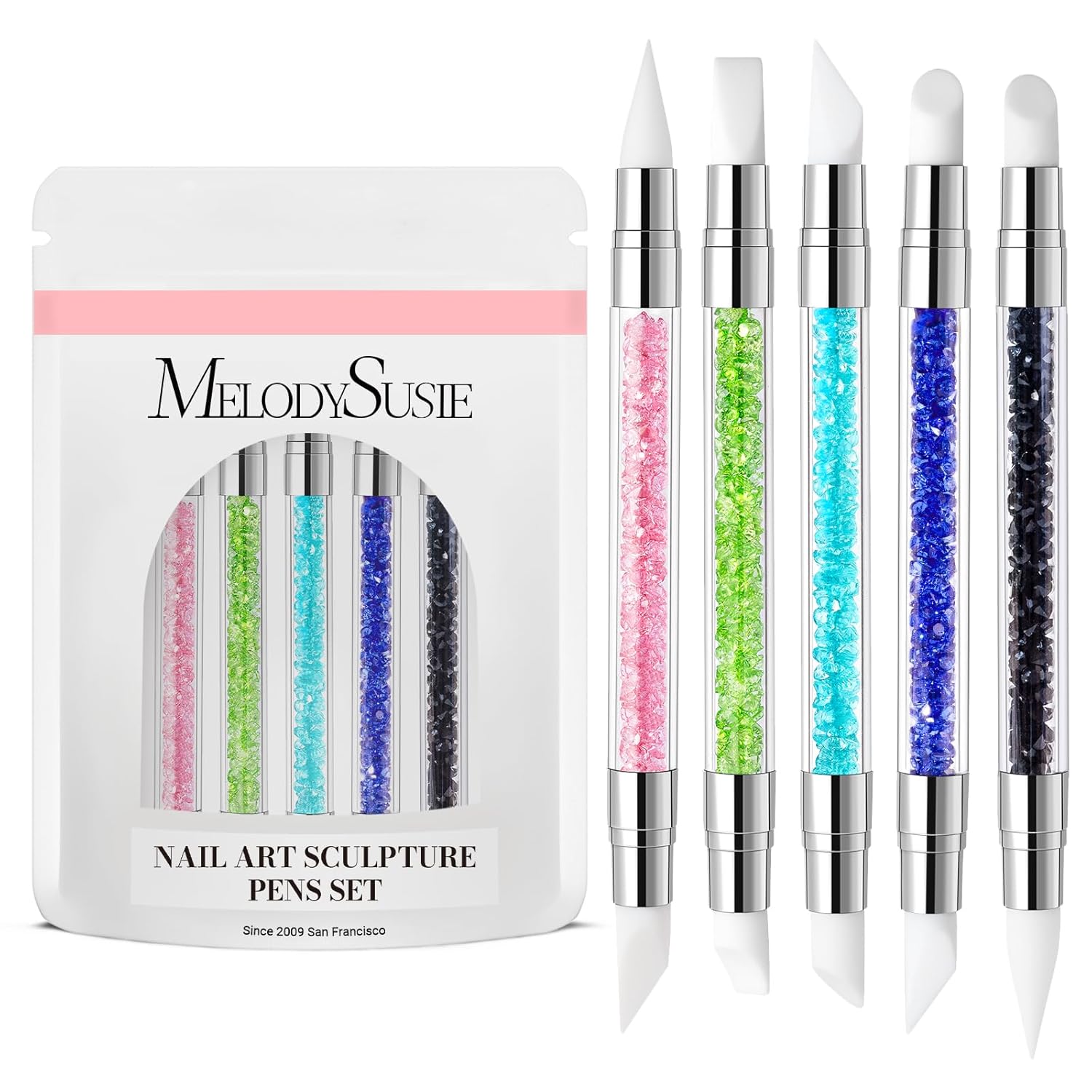 5 Pcs Nail Art Sculpture Pen S - огляд і ціна Resin Art Design Images