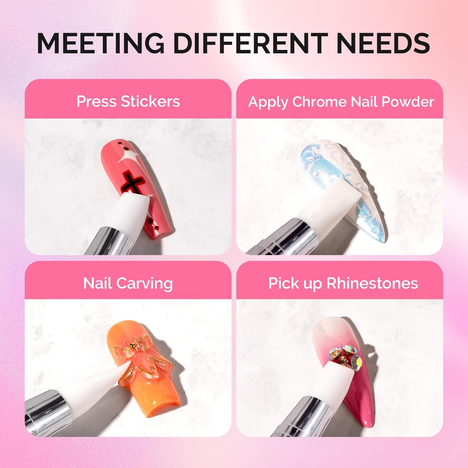 5 Pcs Nail Art Sculpture Pen S - огляд і ціна Resin Art Design Images