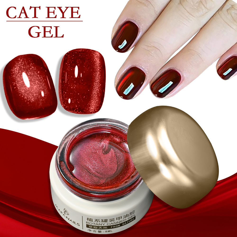 8ml Ruby Red Cat Eye Gel Nail  - огляд і ціна Resin Art Gel