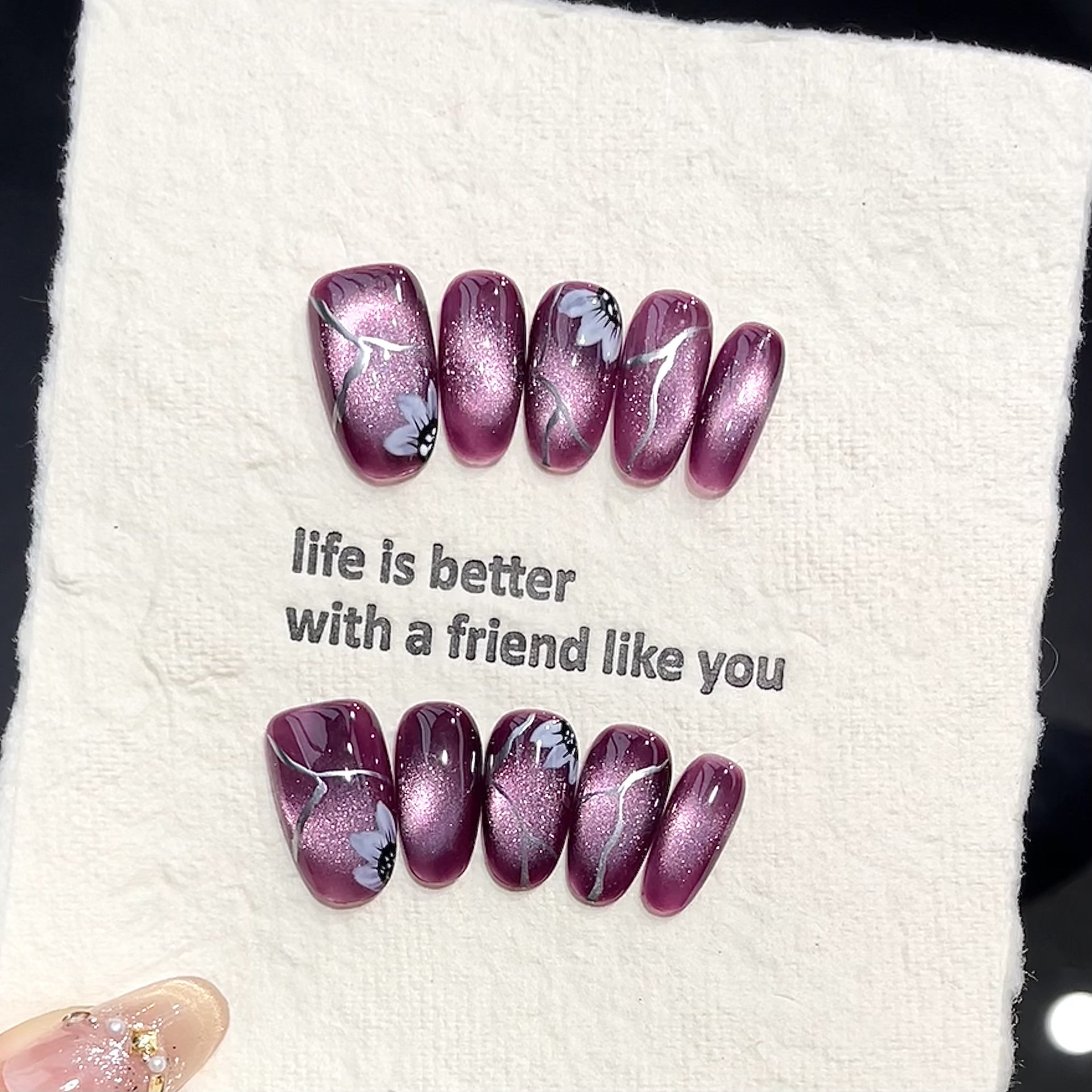 10pcs Handmade Pressed Oval Na - огляд і ціна Resin Art Flower