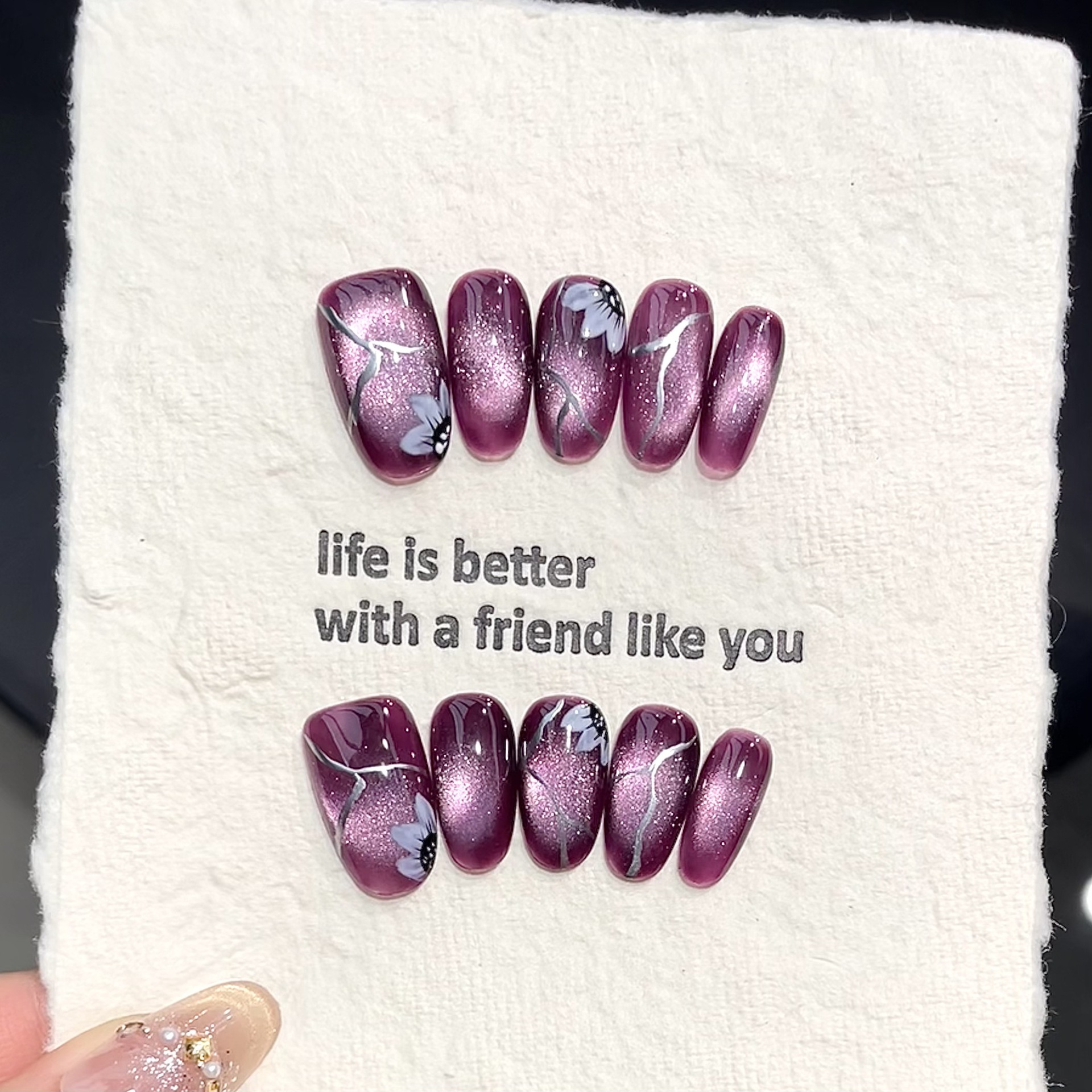10pcs Handmade Pressed Oval Na - огляд і ціна Resin Art Flower