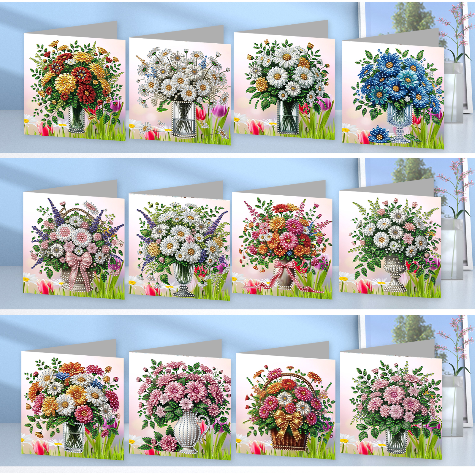 12 Packs DIY Diamond Painting  - огляд і ціна Resin Art Kit For Beginners