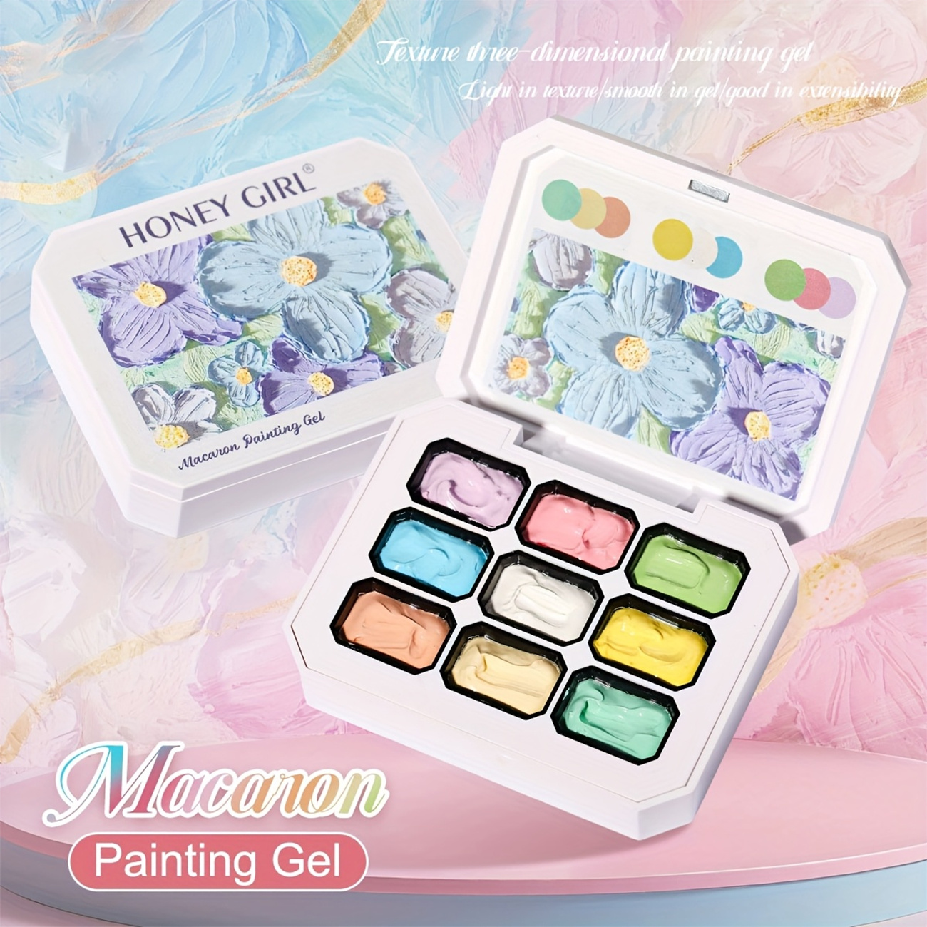 1pc 9-color Makaron solid nail - огляд і ціна Resin Art Gel