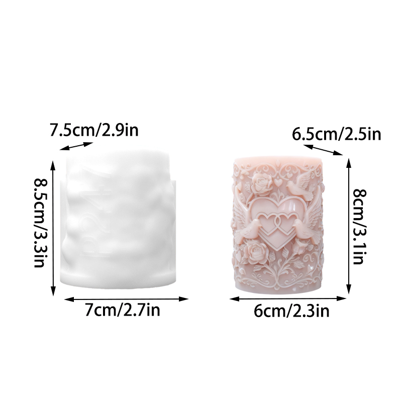 Double Heart Connected White D - огляд і ціна Resin Art And Design