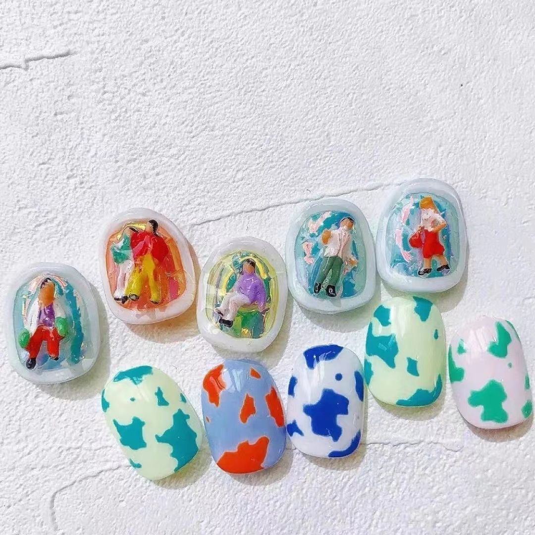 100pcs Wholesale Anime Worker  - огляд і ціна Resin Art Design Images