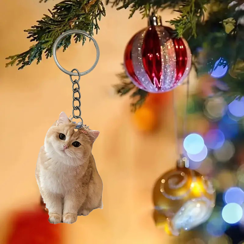 Black And White Cat Keychain 2 - огляд і ціна Resin Art Keychain Design