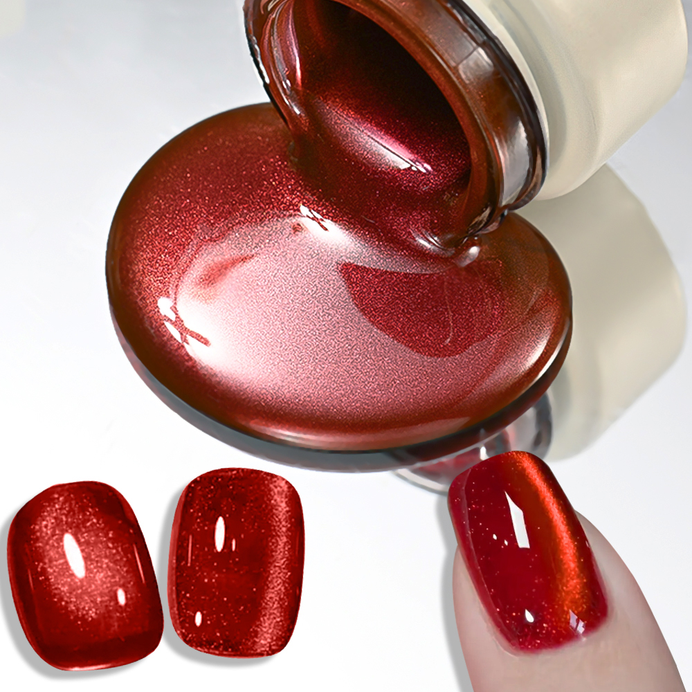 8ml Ruby Red Cat Magnetic Gel  - огляд і ціна Resin Art Gel