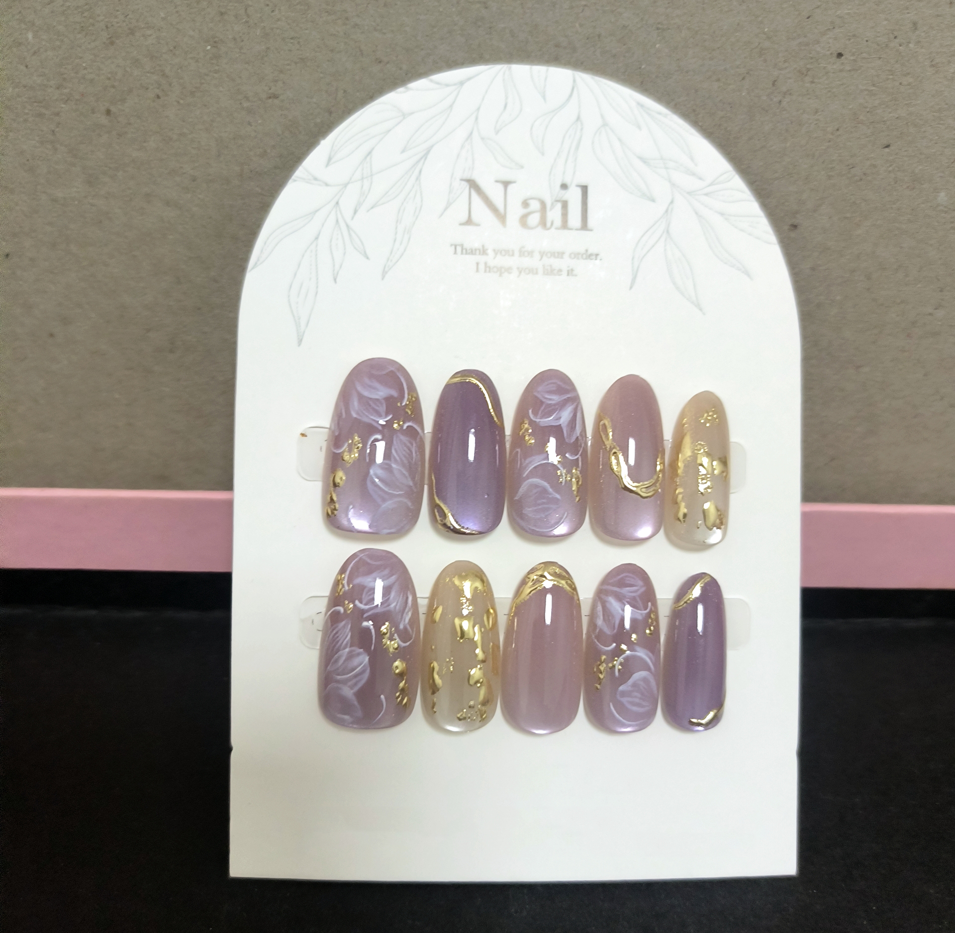 10pcs Handmade Press On Nails  - огляд і ціна Resin Art Flower