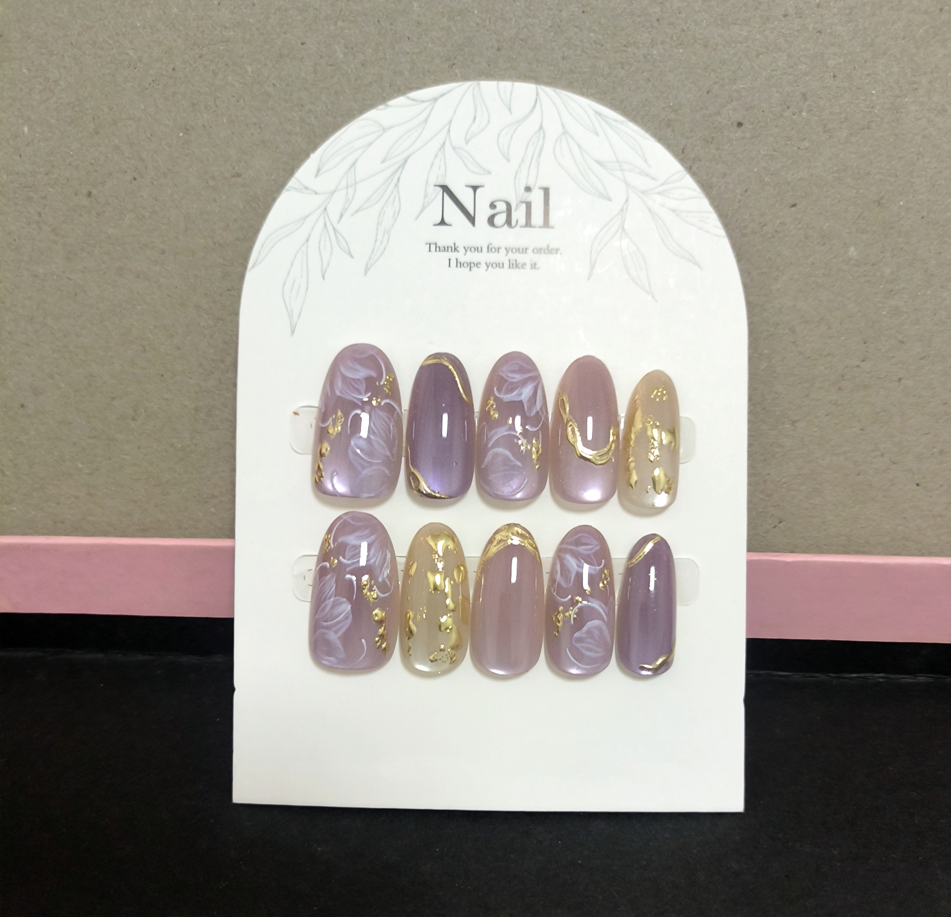 10pcs Handmade Press On Nails  - огляд і ціна Resin Art Flower