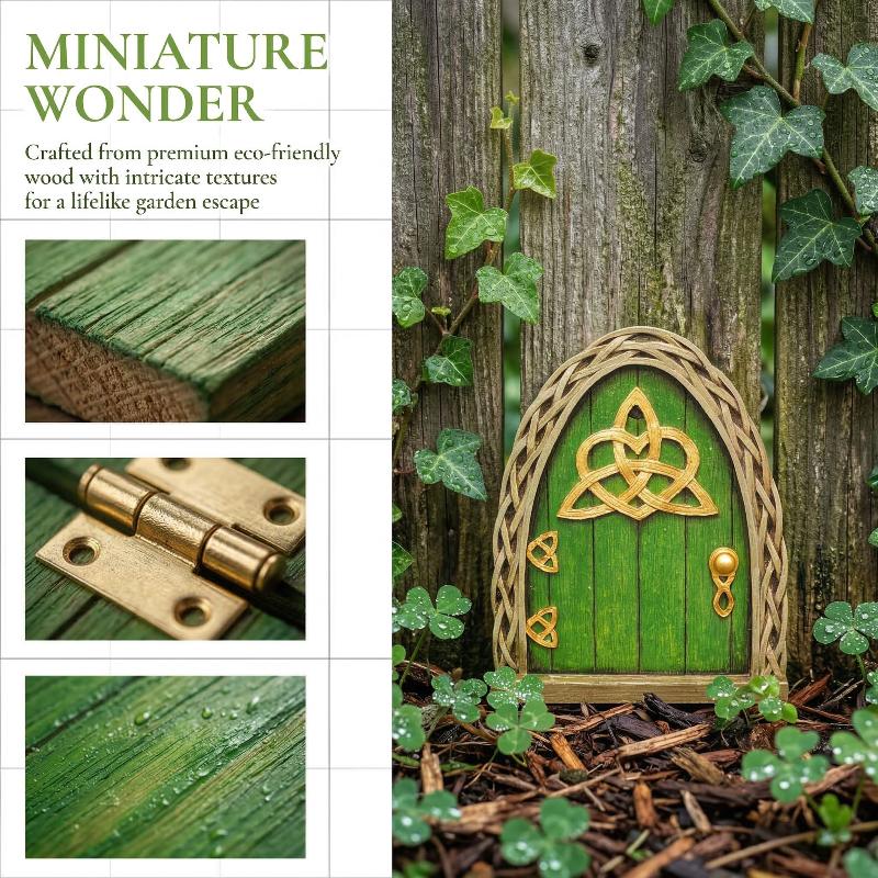 Elf Fairy Door Miniature Garde - огляд і ціна Resin Art And Wood