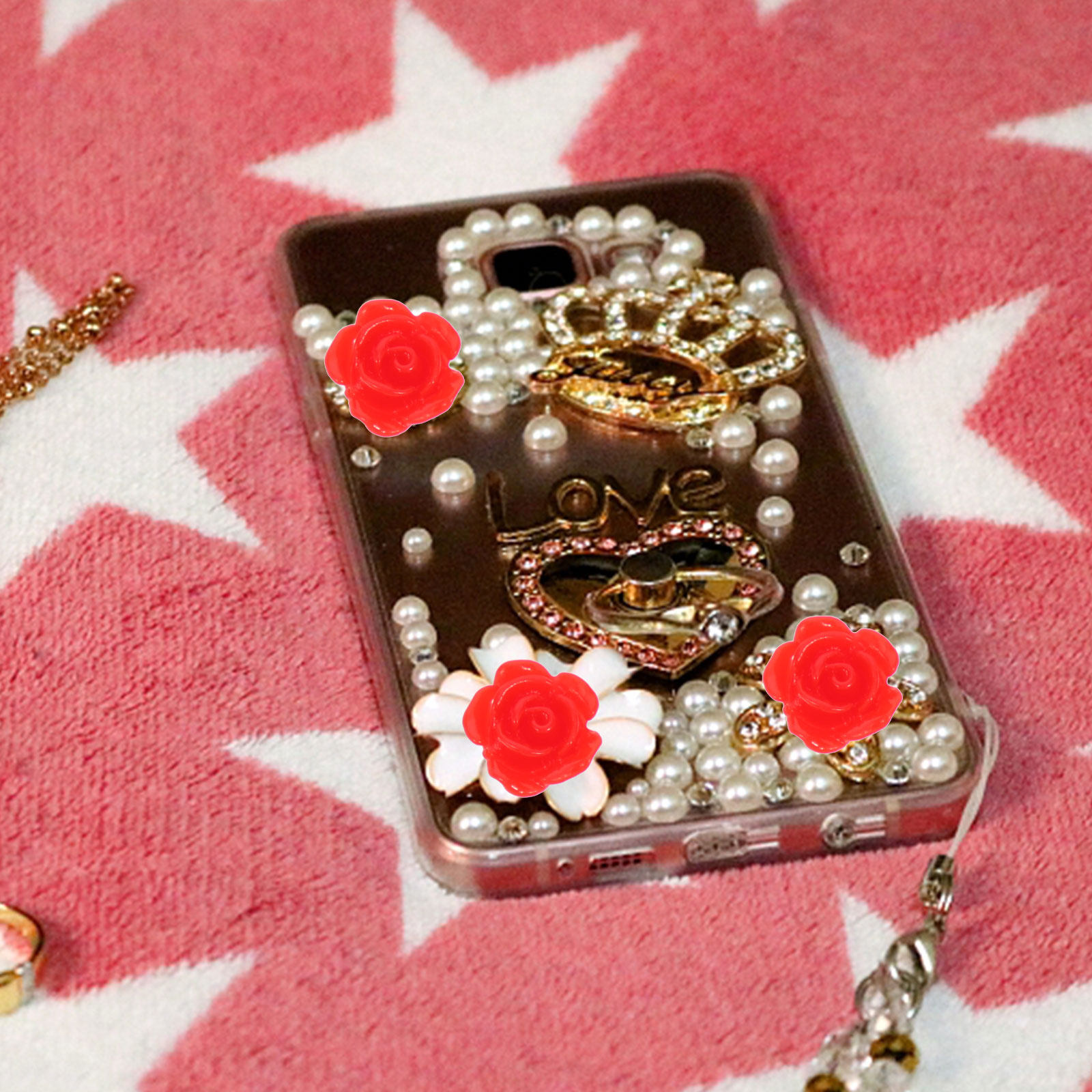 50Pcs Stereo Resin Rose Orname - огляд і ціна Resin Art And Jewelry