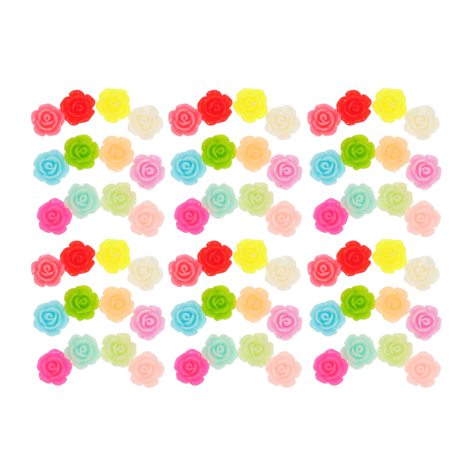 50Pcs Stereo Resin Rose Orname - огляд і ціна Resin Art And Jewelry