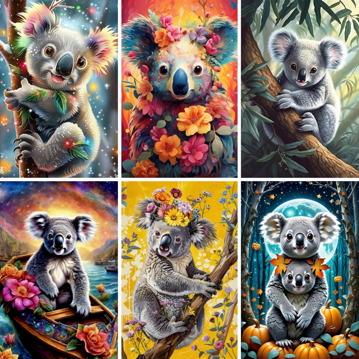 Koala Animal with Flower Art A - огляд і ціна Resin Art Kit For Beginners