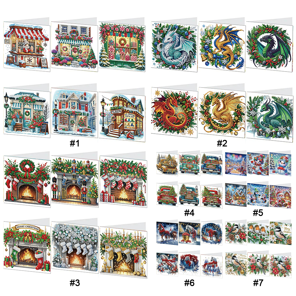 6PCS DIY Diamond Painting Gree - огляд і ціна Xmas Resin Art