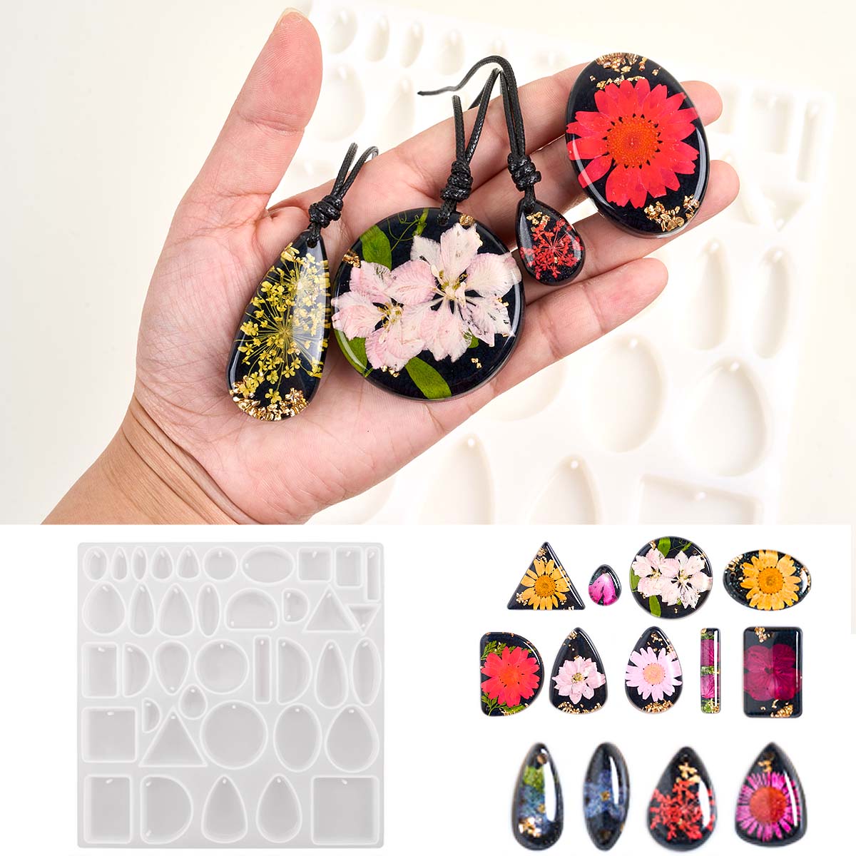 Time Stone Pendant Silicone Mo - огляд і ціна Resin Art And Jewelry