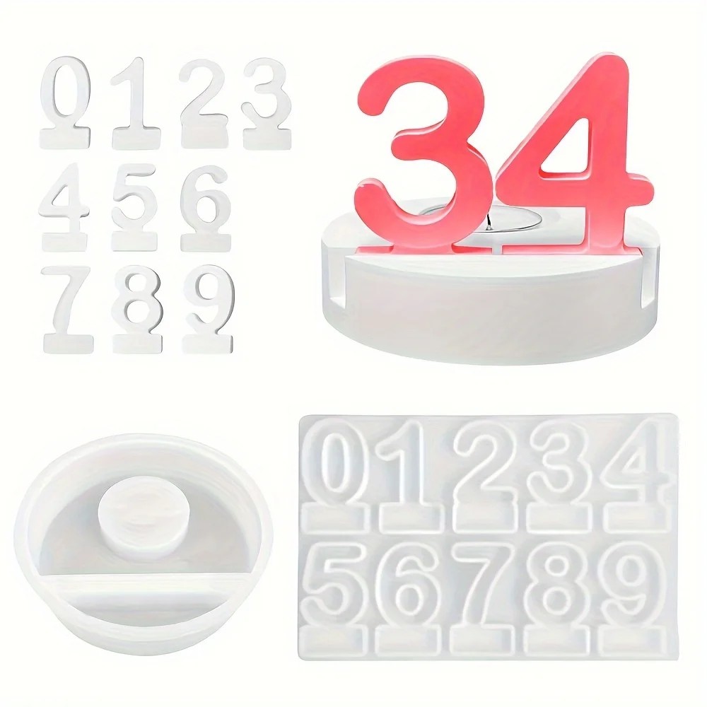 2pc Birthday Cake Silicones Mo - огляд і ціна Resin Art Craft