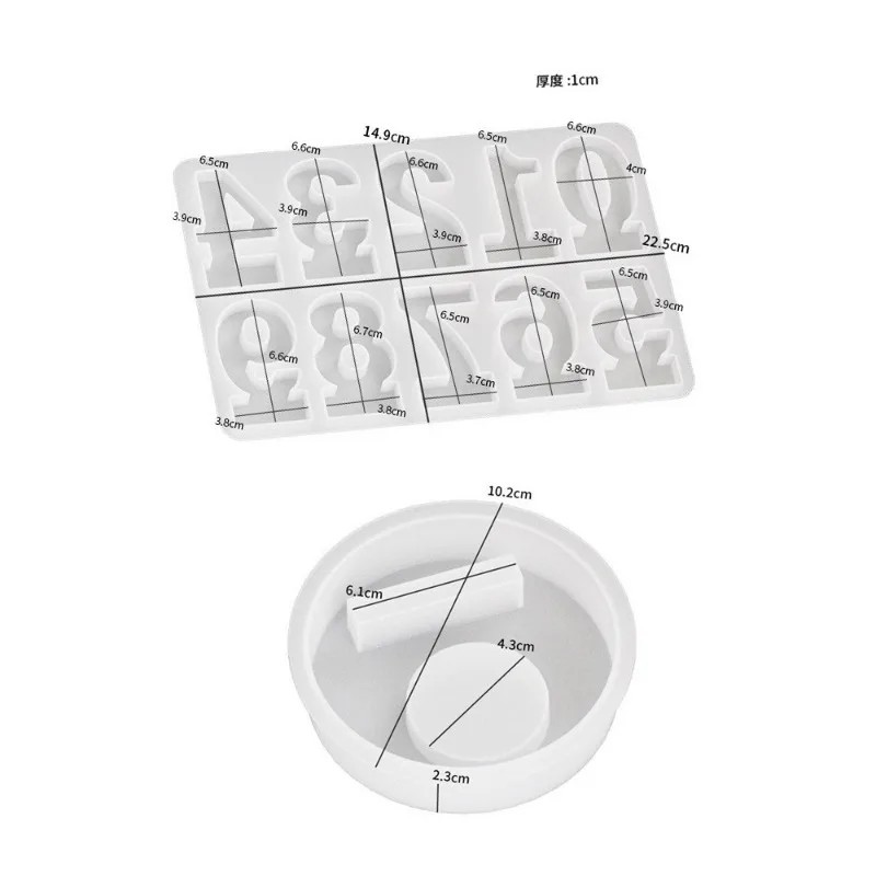 2pc Birthday Cake Silicones Mo - огляд і ціна Resin Art Craft