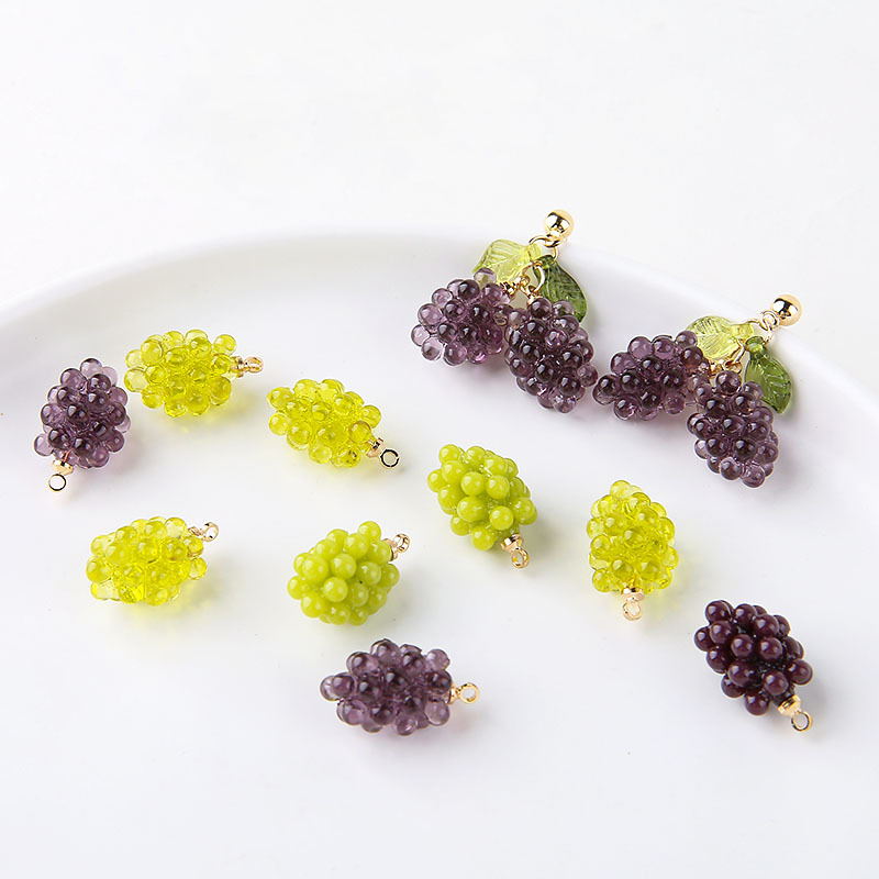 6pcs Cute Little Grapes Resin  - огляд і ціна Resin Art Gift Ideas