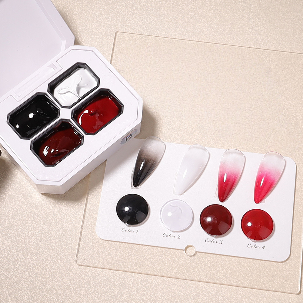 4Colors Black Red Pat Painting - огляд і ціна Resin Art Gel