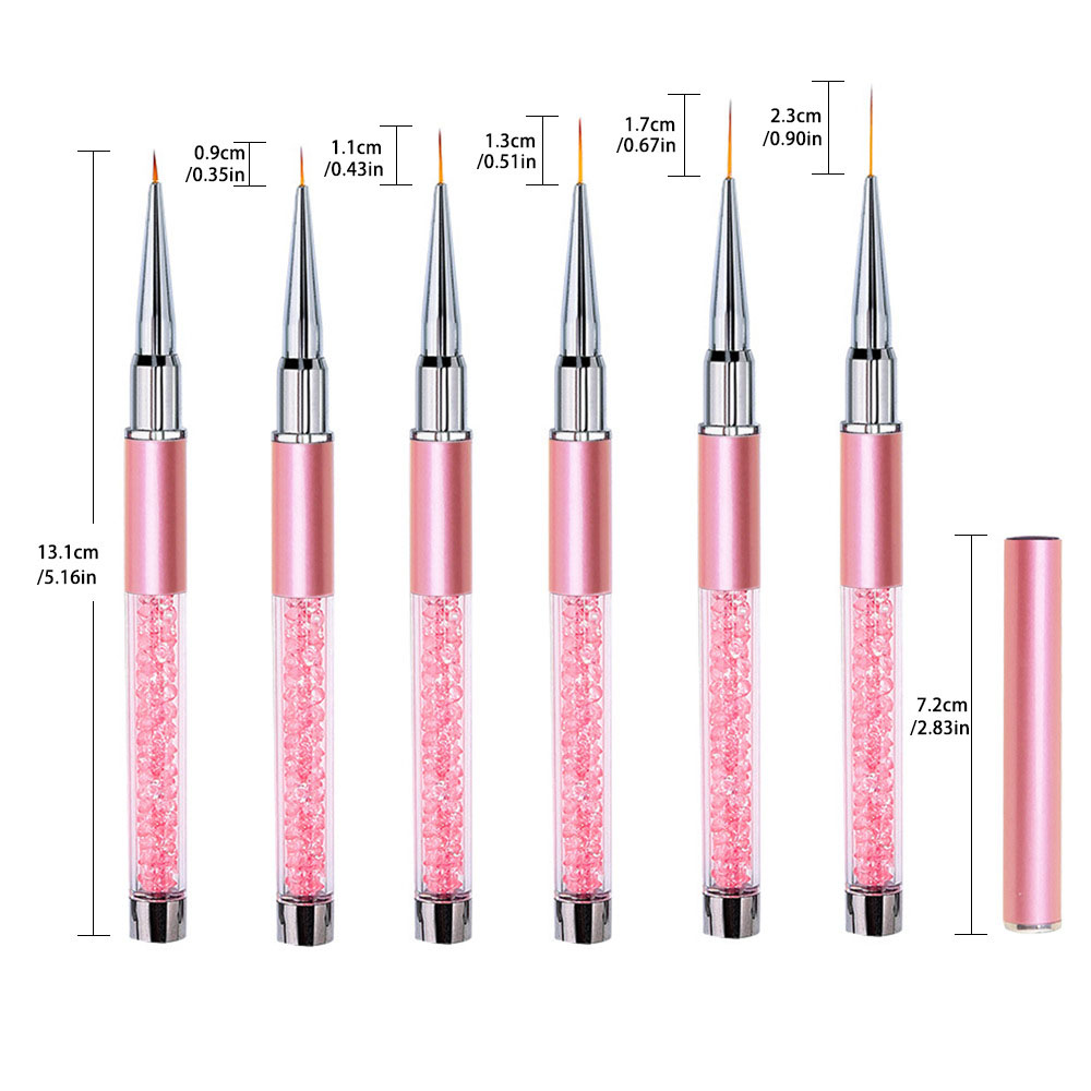 6pcs/Set Acrylic French Stripe - огляд і ціна Resin Art Gel