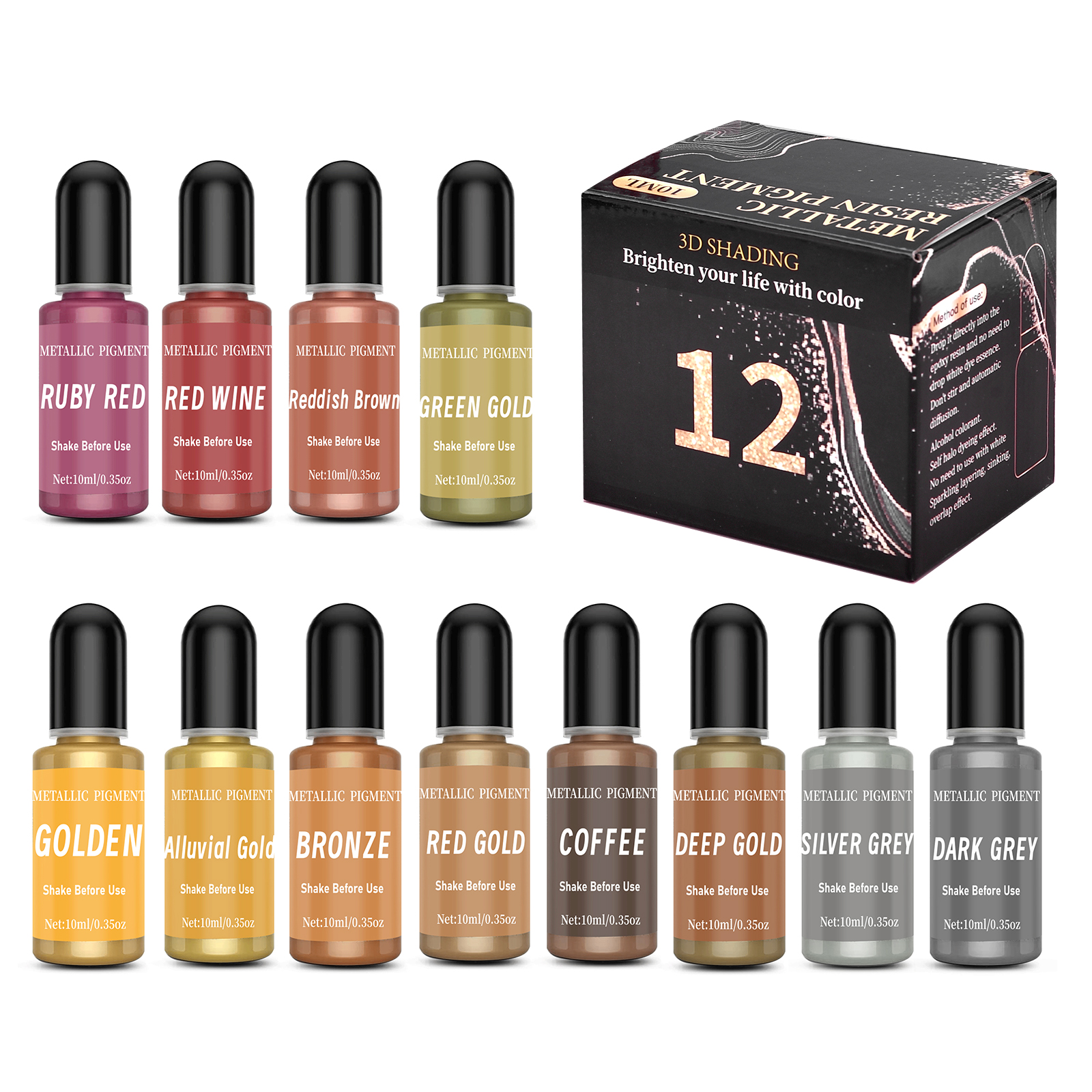 1set Art Ink Alcohol Epoxy Res - огляд і ціна Resin Pigment Alcohol Ink