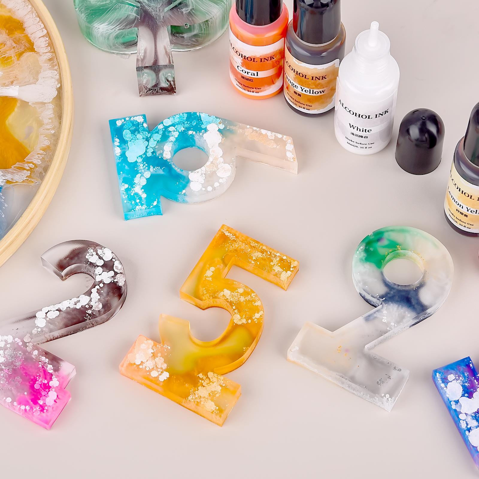 1set Art Ink Alcohol Epoxy Res - огляд і ціна Resin Pigment Alcohol Ink