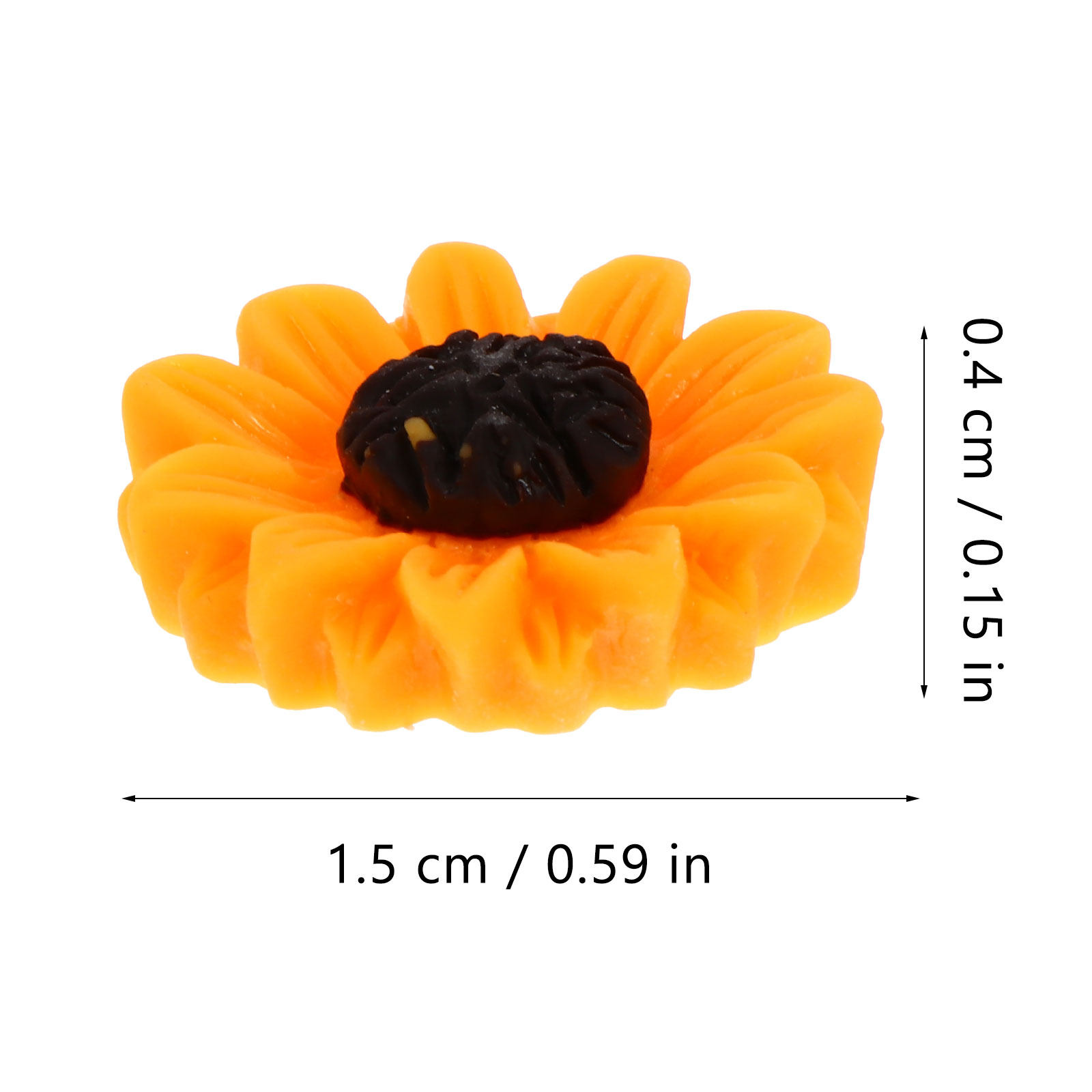 100Pcs Resin Daisy Flower Char - огляд і ціна Resin Art Craft