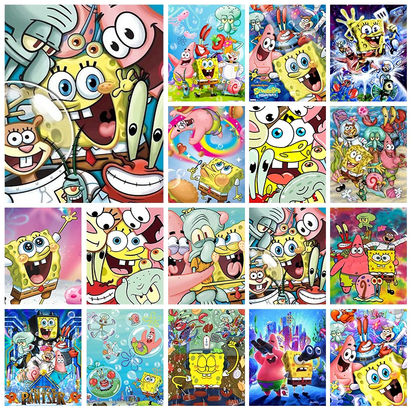 Handmade DIY SpongeBob Diamond - огляд і ціна Resin Art Painting