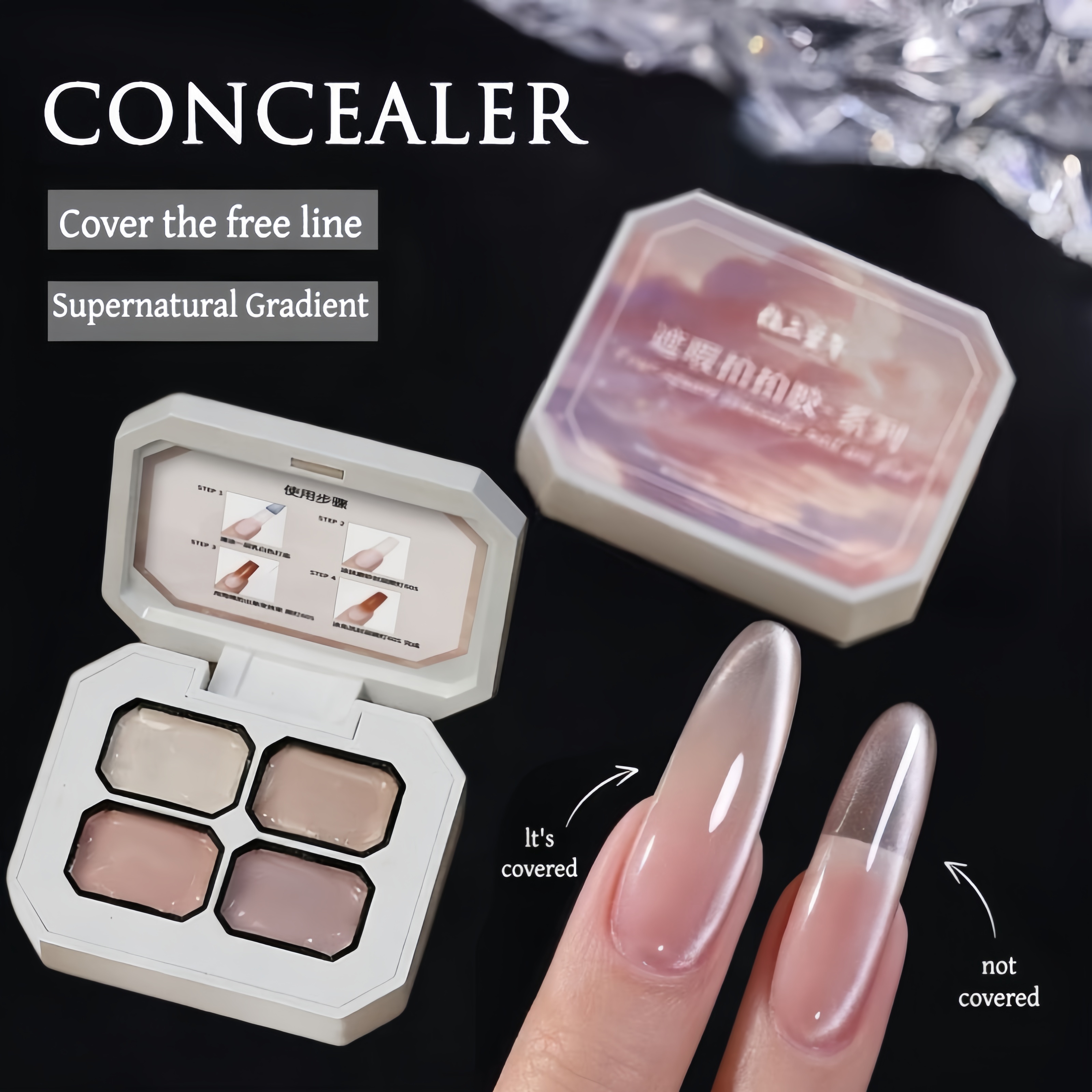 4 Colors concealer polular nud - огляд і ціна Resin Art Gel