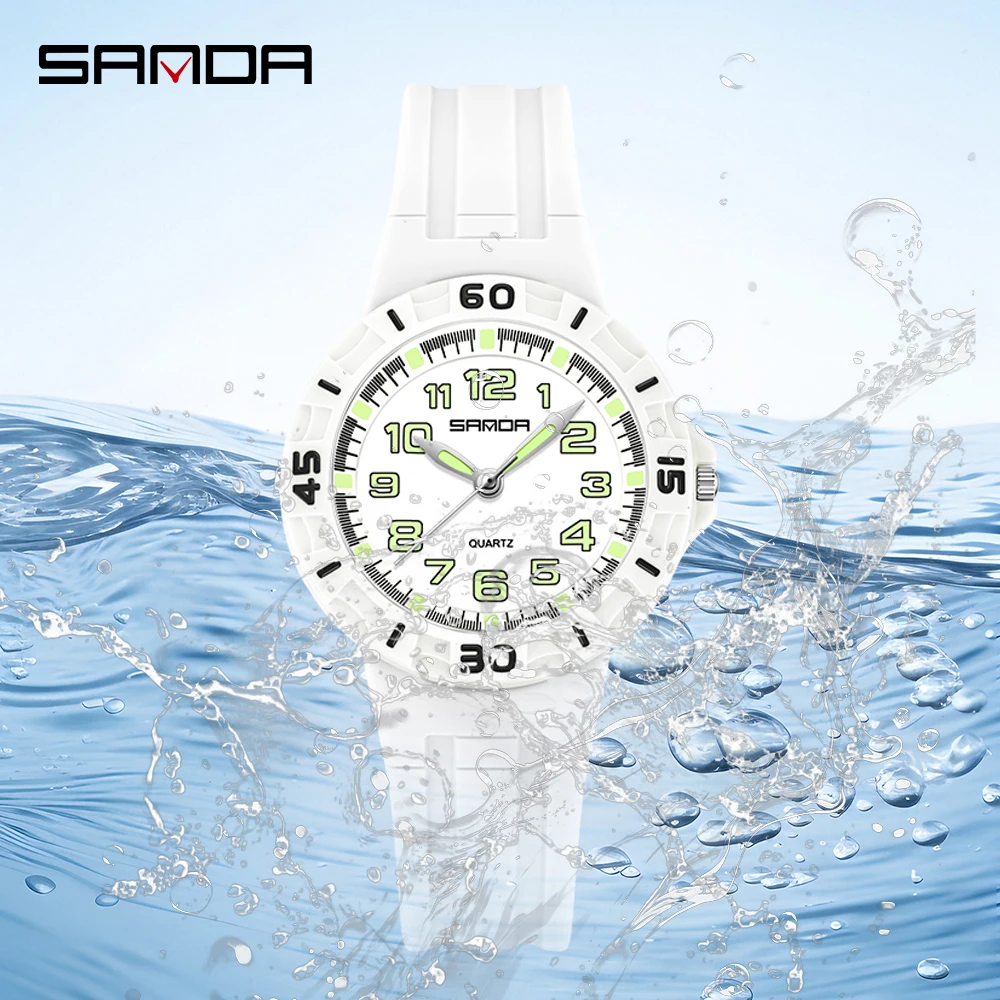 SANDA Student Quartz Watch 50m - огляд і ціна Resin Art Underwater