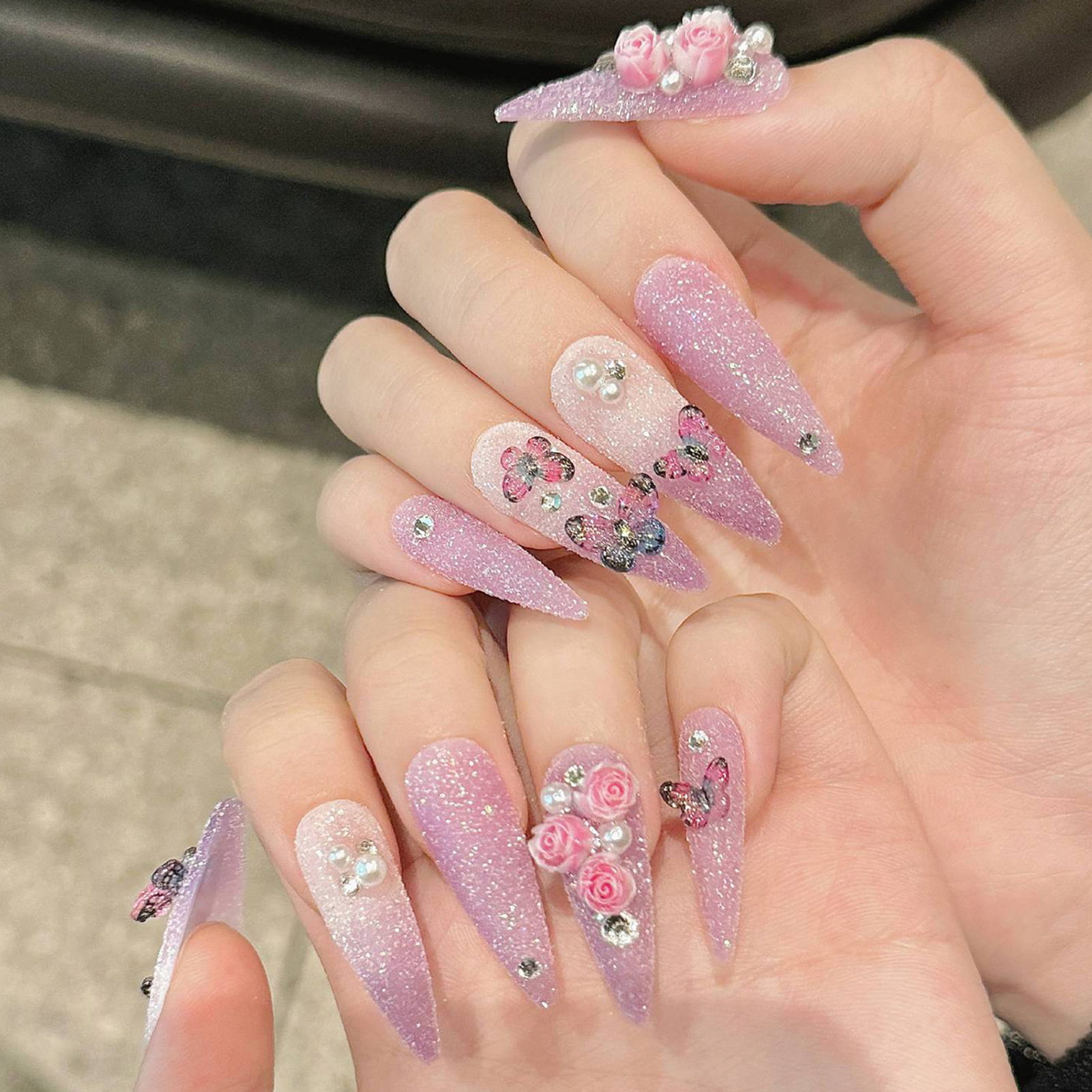 10pcs Long Stiletto Handmade F - огляд і ціна Resin Art Flower