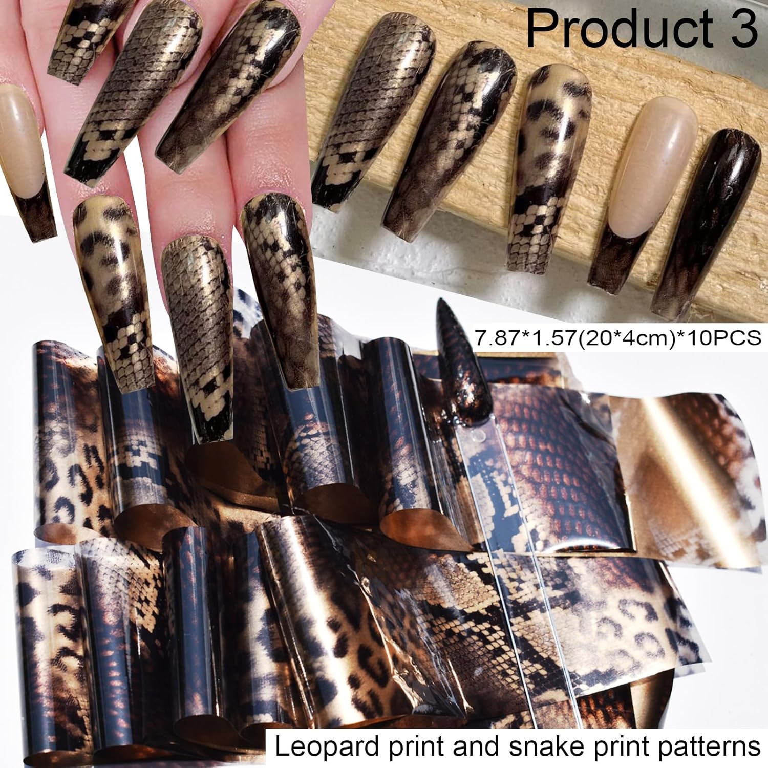 60pcs Nail Art Transfer Foils  - огляд і ціна Resin Art Design Images